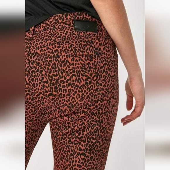 Mavi Tess brown & black high rise skinny leopard animal print jeans, NWT - Picture 3 of 14